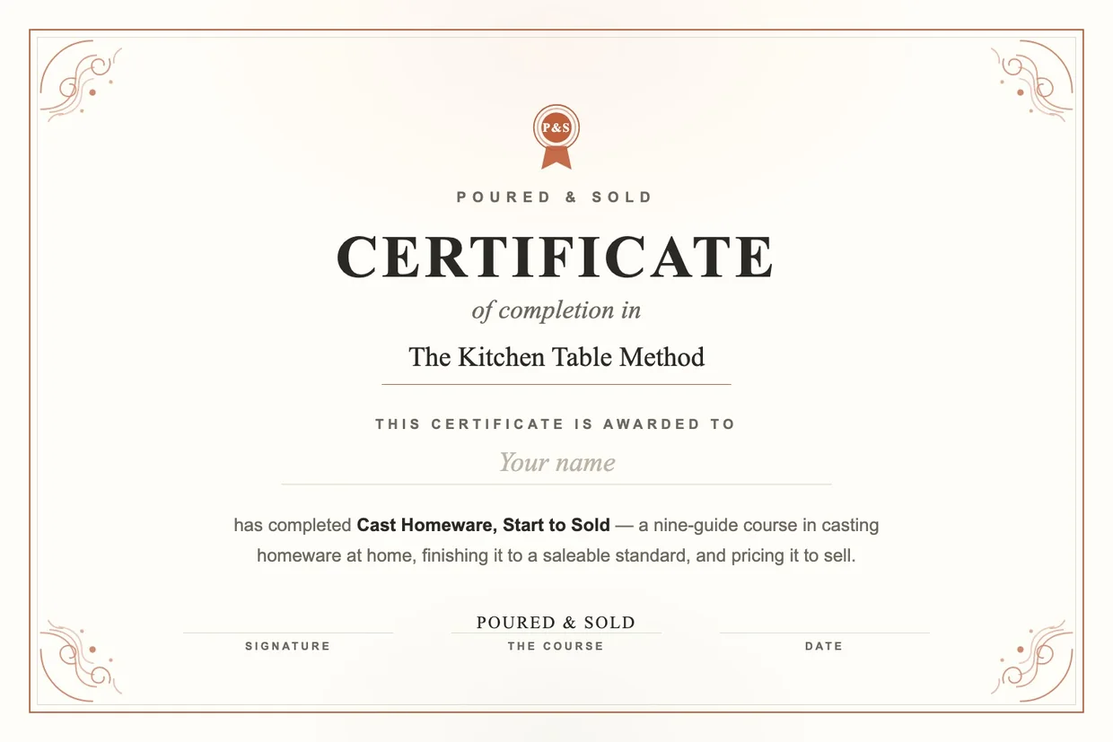 Certificate of Completion